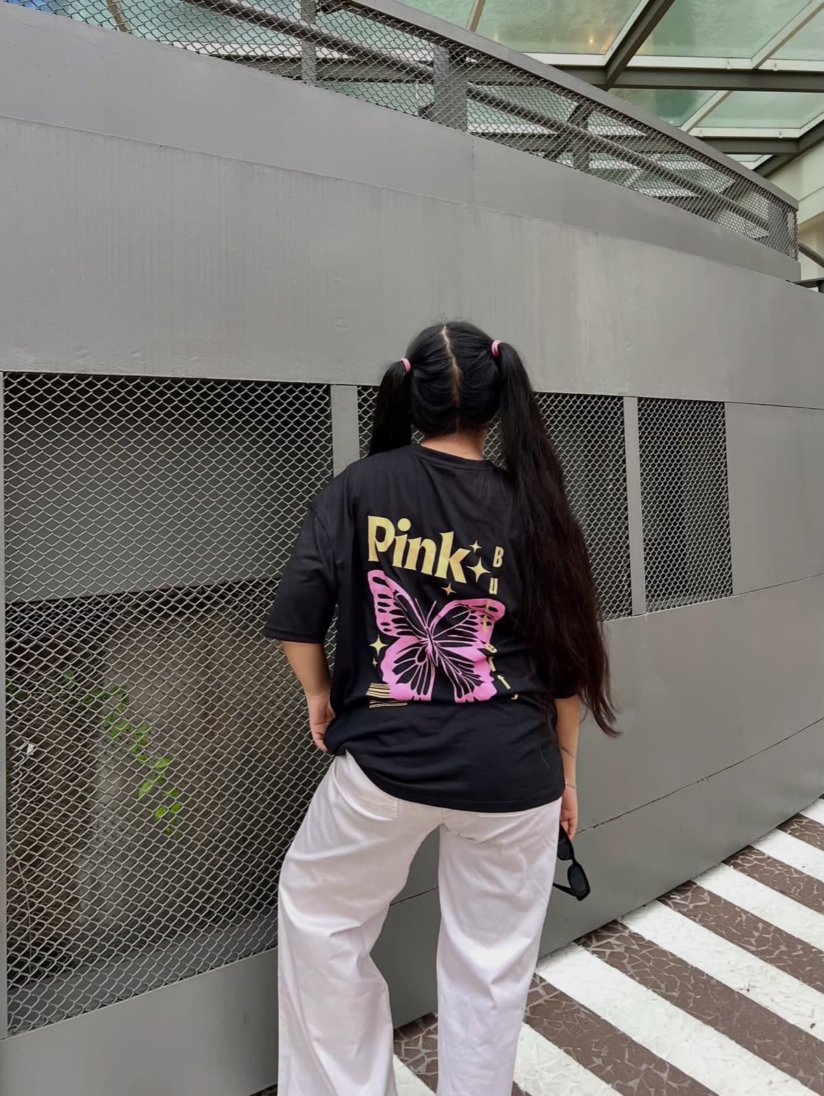 Pink Butterfly Tee